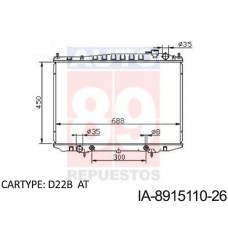 RADIADOR NISSAN FRONTERA KA24DE QD32 VERIFICADO FRONTIER D22B ATM 450X688X26 15110 15109 15133A 21410-2S400 21410-4S100 21410-3S400 9Z000 IA-8915109 I