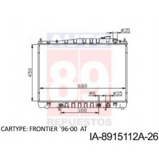 RADIADOR NISSAN FRONTERA QD32 VERIFICADO FRONTIER D22A AT 450X688X26 15108A IA-8915133A21410-3S400 2S400