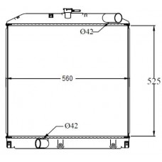 RADIADOR TOYOTA DYNA WU410 420 2007- HINO DUTRO 300 MTM 525X558X32 12778K 16400-78101 16400-78130 16400-78101 16400-78230 16400-58750 16400-78270 1640