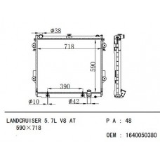 RADIADOR TOYOTA LAND CRUISER UZJ200L URJ200L LEXUS LX450 LX570 ATM 2007- 2012- 16400-50380 16400-50381 590X718X48 12499
