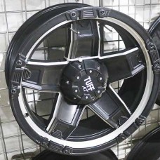 RIN 20 HALF MATT BLACK WITH MILLING 20X9.0 ET0 5X139.7 CB108